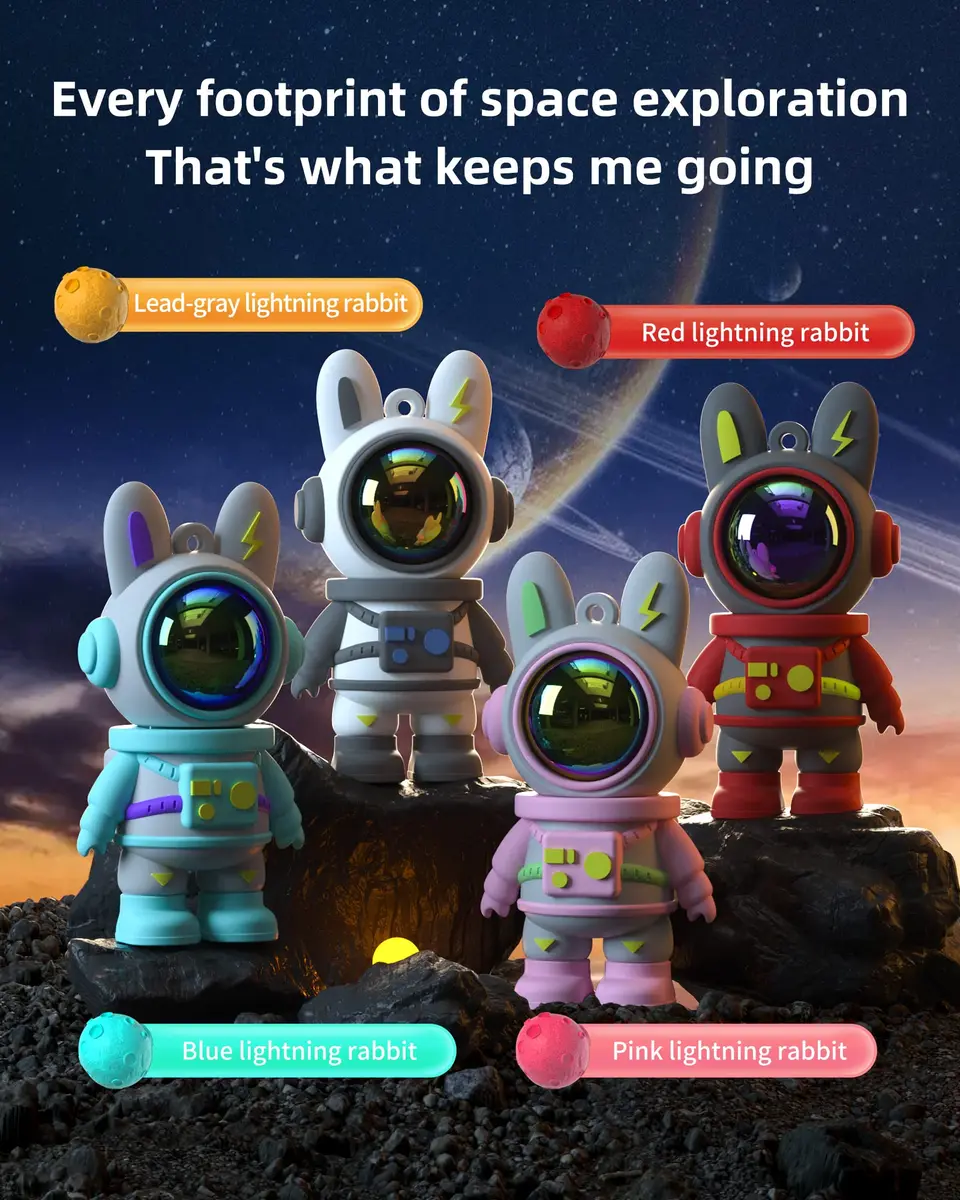 Bilious Cute Space Rabbit USB Flash Drive 128G Waterproof USB 2.0 | Small Size, Colorful & Durable (70-120 chars) - view 2