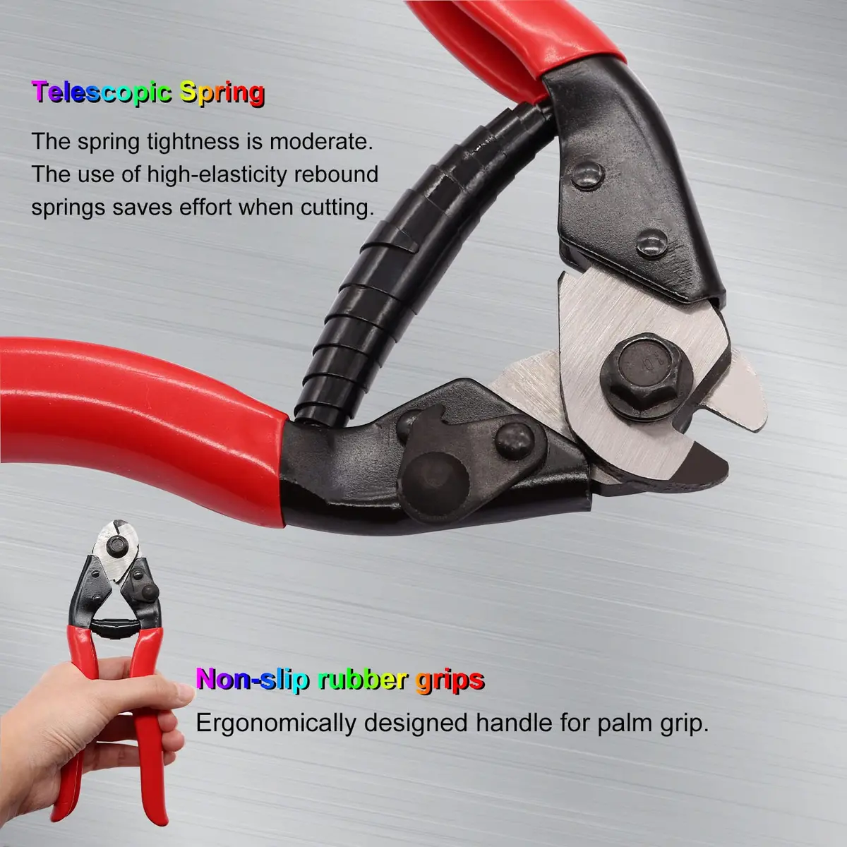 weideer Cable Cutter Up to 5/32" | Heavy Duty Wire Ropes DIY Projects - view 4