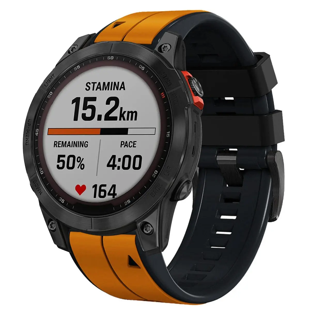 Abanen Quick Fit 22mm Silicone Watch Band for Garmin 955 / Fenix 7 / epix 2 | Waterproof Sport Strap - view 2