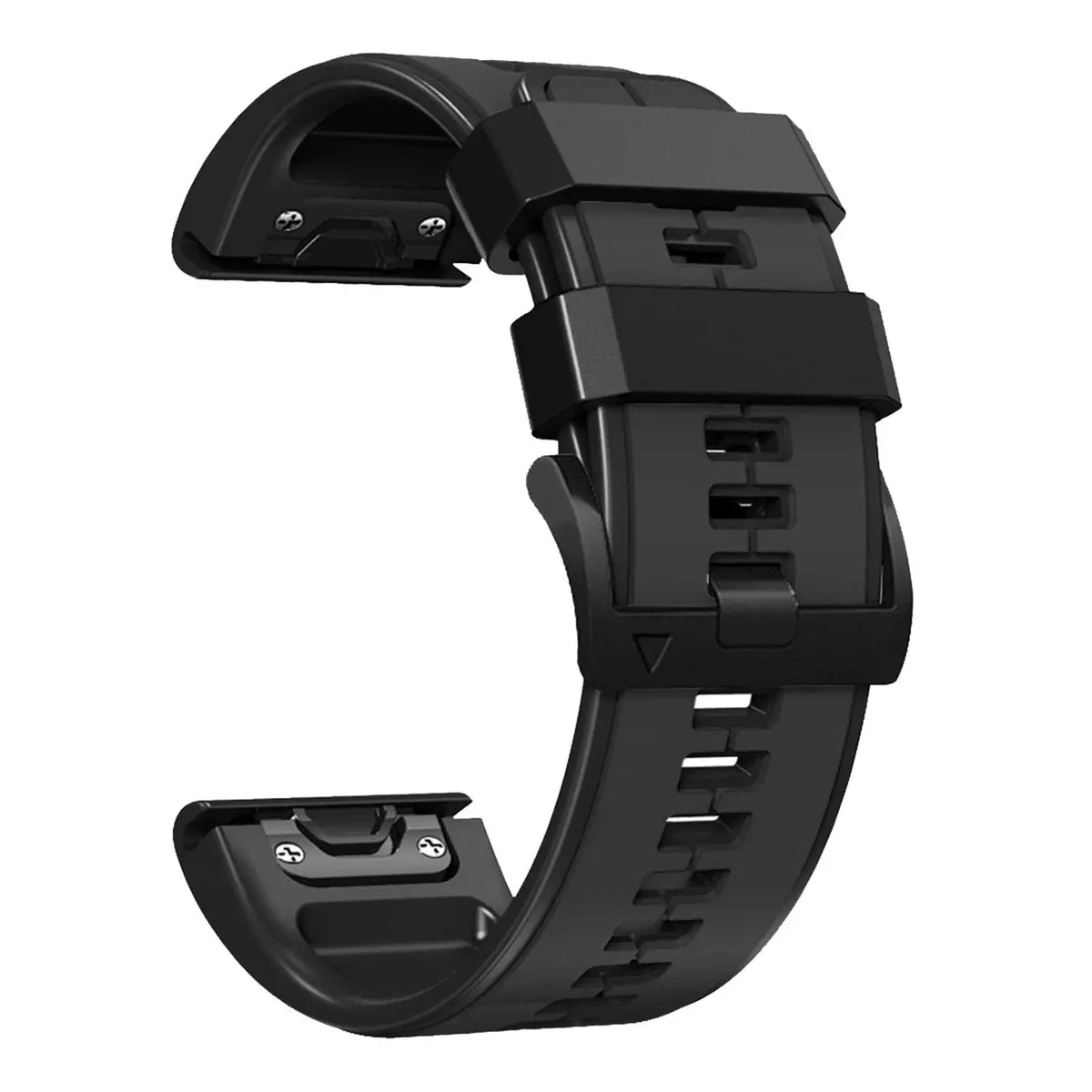 Abanen Quick Fit 22mm Silicone Watch Band for Garmin Forerunner 955/Fenix 7/epix 2/Fenix 6/Fenix 5, Grey-Black | Sport Strap for 47mm Smartwatches - main product image