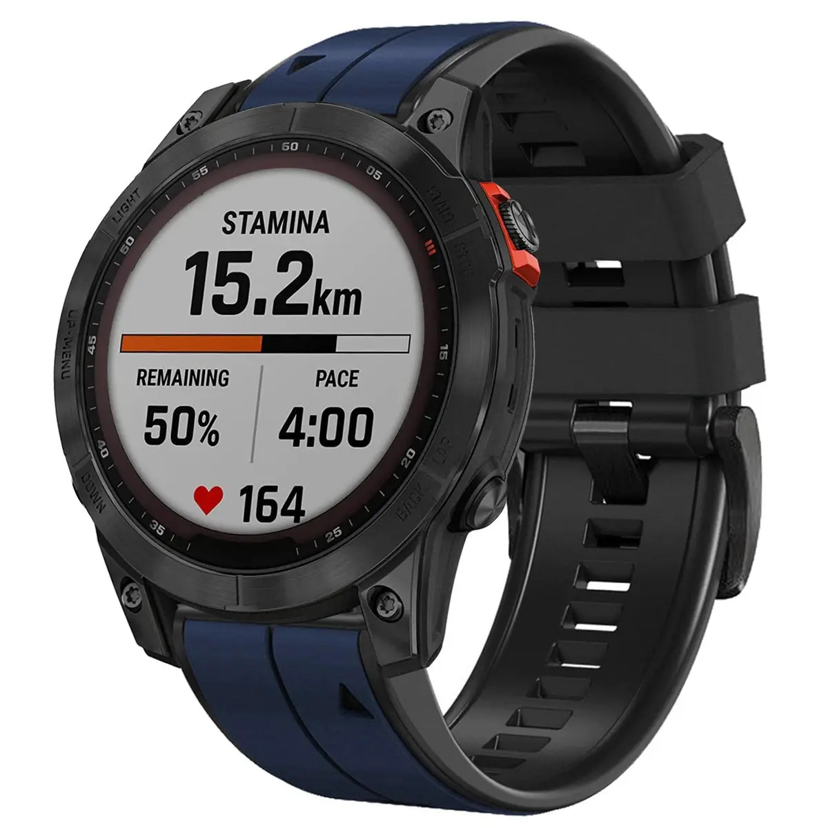 Abanen Quick Fit 22mm Silicone Watch Band for Garmin 955, Fenix 7, epix 2, Instinct 2 Solar | Waterproof Sport Strap - view 2
