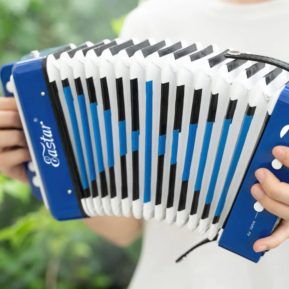 Eastar Kids Accordion Toy Accordion Mini Musical Instruments 10 Keys Button for Children Kids Toddlers Beginners (Blue) | Support Creativity & Coordination - view 7