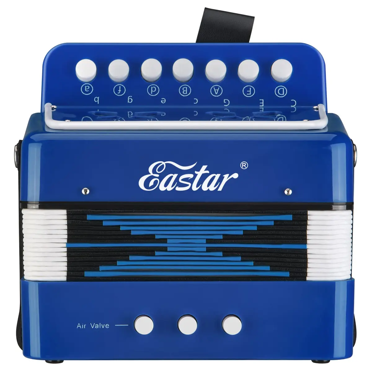 Eastar Kids Accordion Toy Accordion Mini Musical Instruments 10 Keys Button for Children Kids Toddlers Beginners (Blue) | Support Creativity & Coordination - view 2