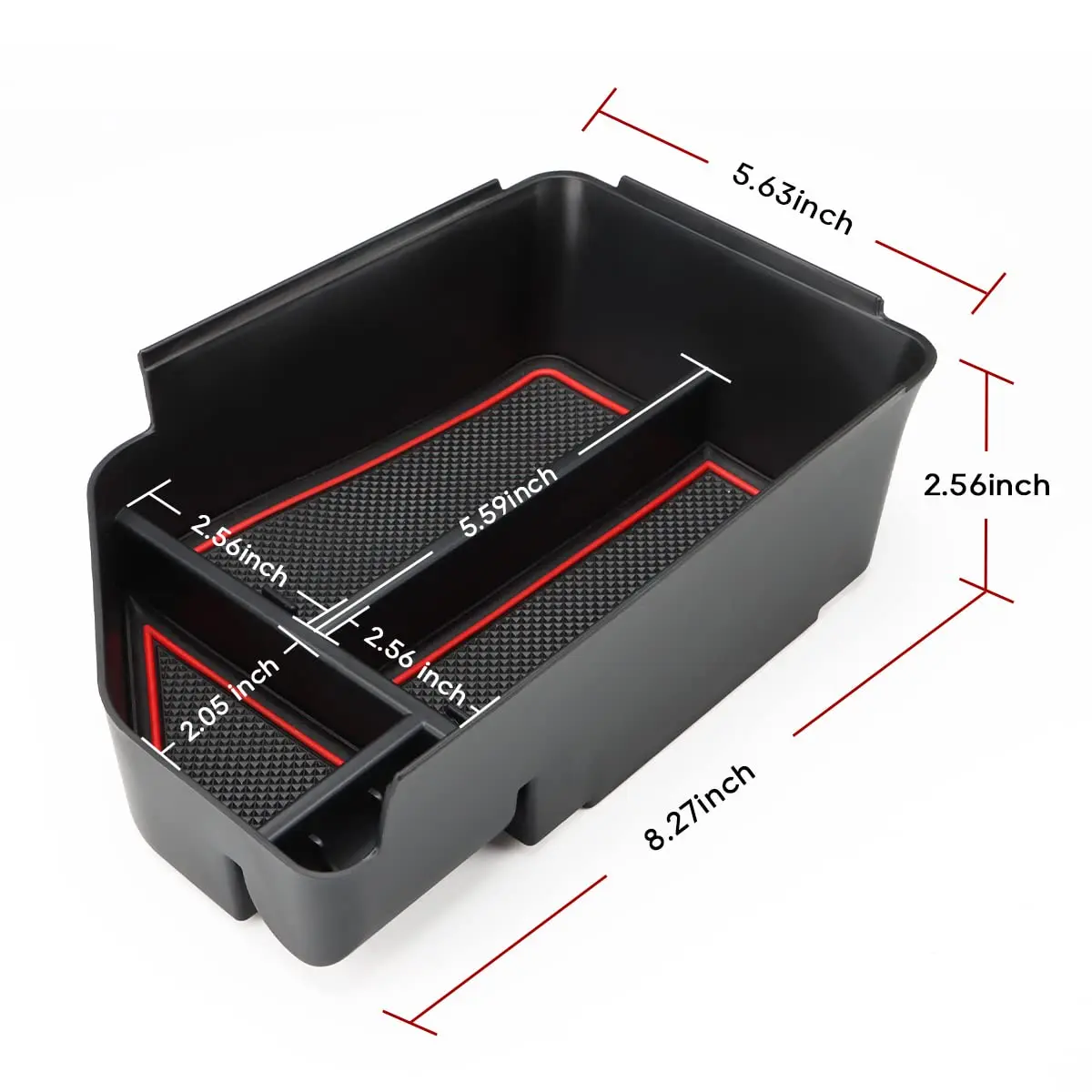 MARCHFA Red Center Console Organizer Tray for Kia EV6 2022-2026 | Fits Armrest Storage Box Insert - view 5