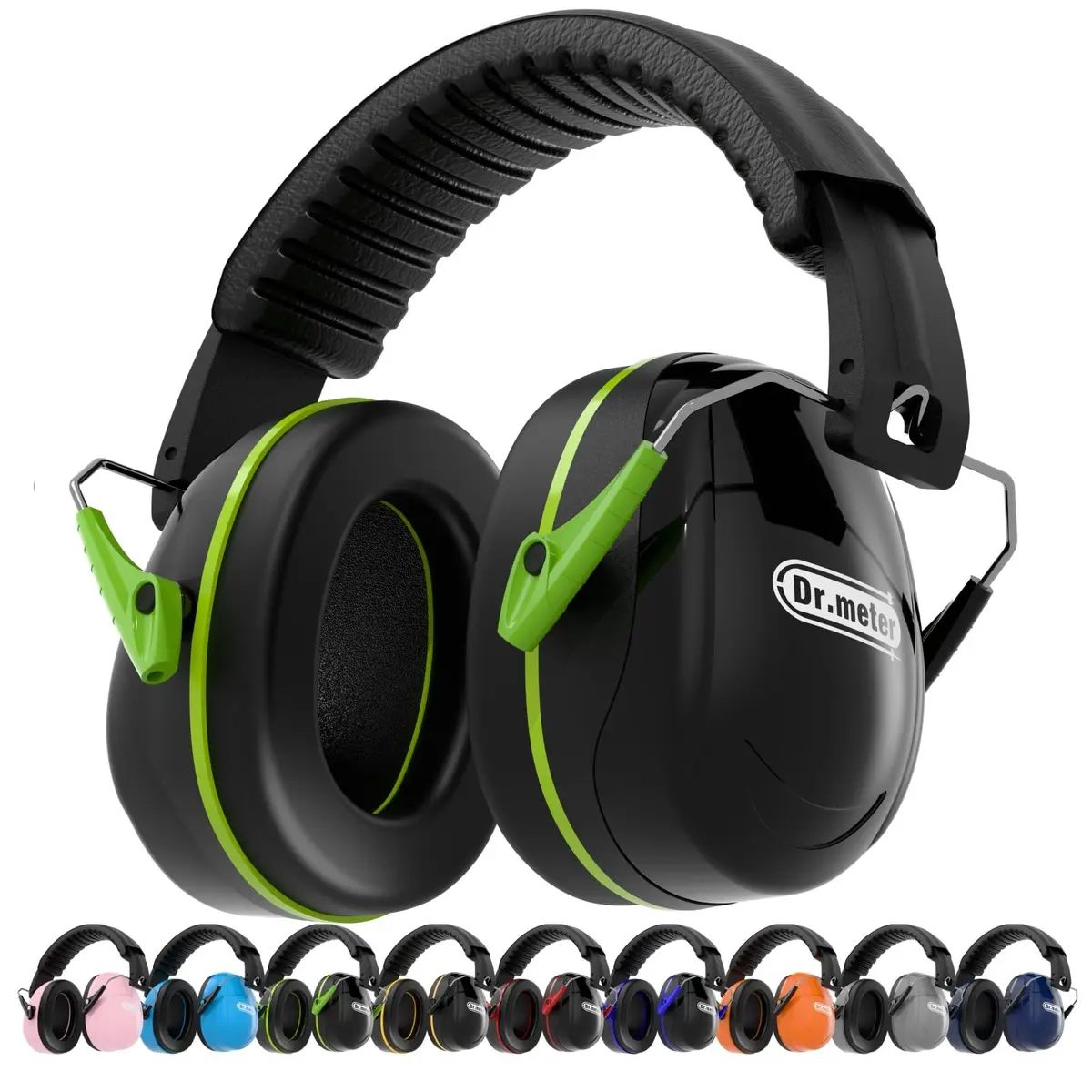 Dr.meter Hearing Protection Earmuffs 31dB SNR Noise Reduction with Adjustable Headband | Foldable & Portable for Adults & Kids - main product image