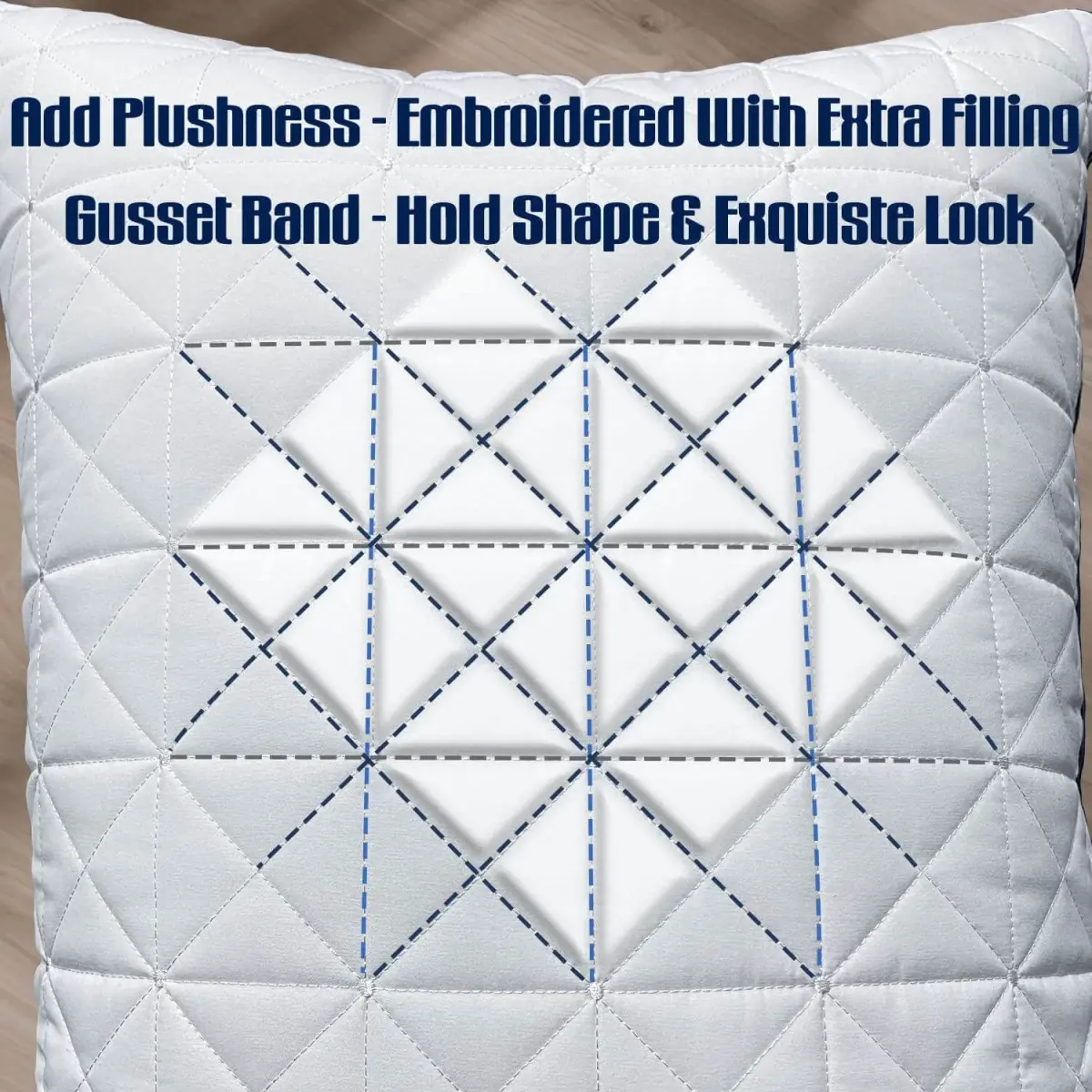 Slybear Cooling Hotel Luxury Bed Pillows Set of 2, Standard Size 48cm x 64cm (19" x 25") | Oeko-Tex Certified - view 4