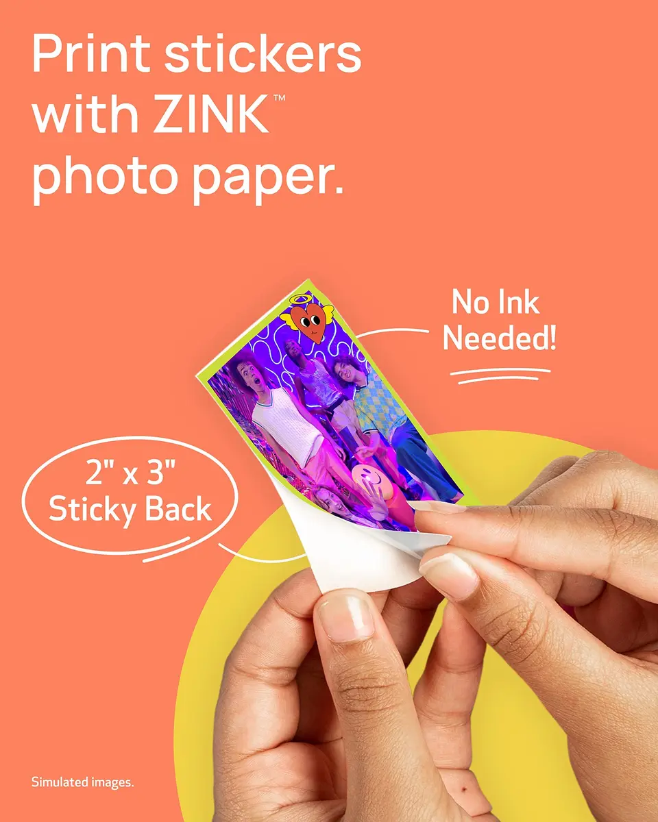 Canon Ivy 2 Mini Photo Printer, Blush Pink | Portable ZINK Printer with Sticky-Back Prints & Bluetooth 5.0 - view 3