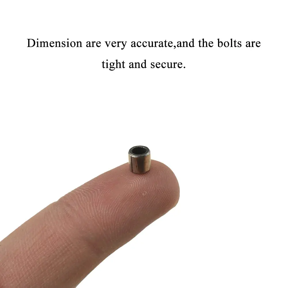 Acoeitl Steel Sleeve Bushing Bearing 3mm Bore x 5mm OD x 5mm Length Bronze No Oil Tight Fit (70-120 chars) - view 4