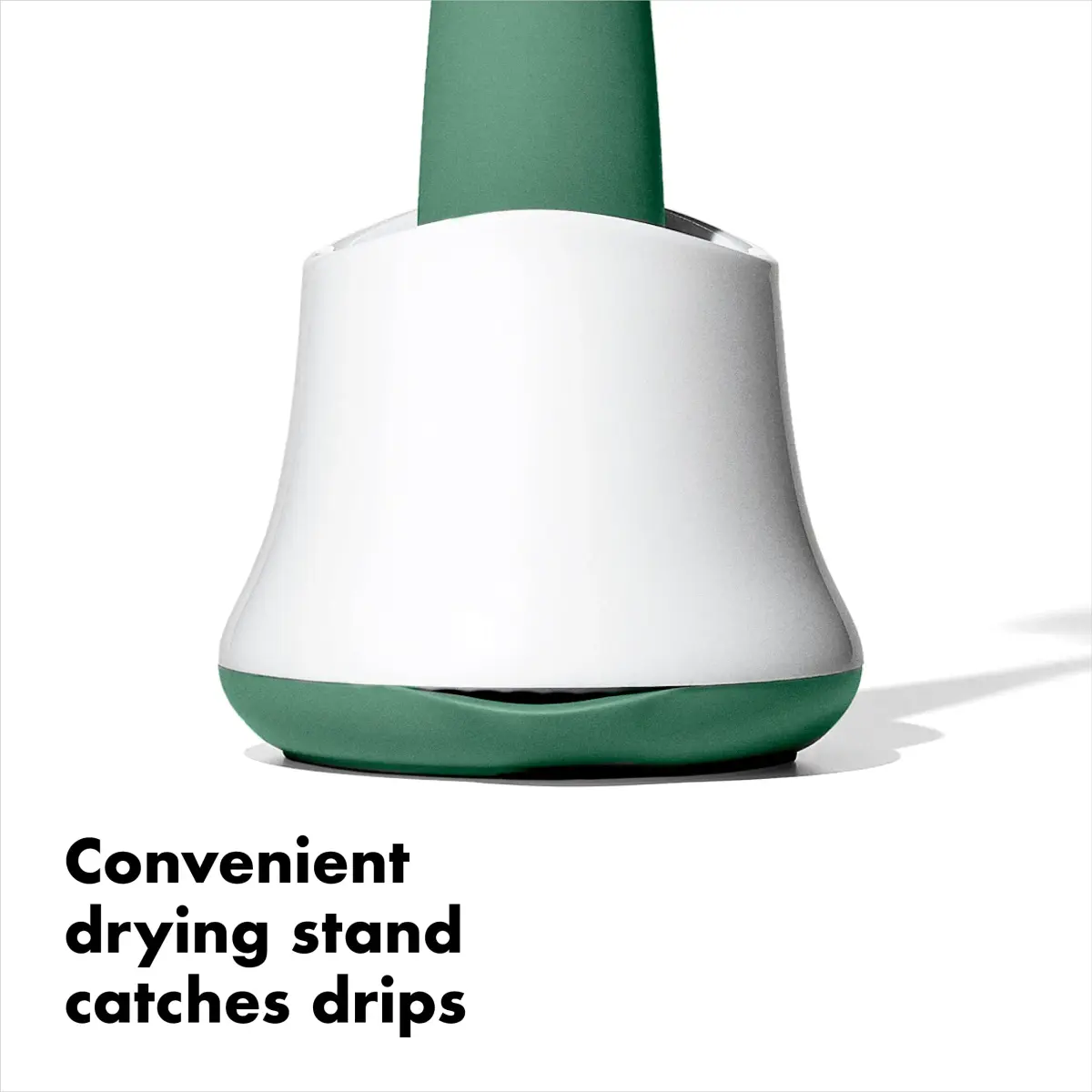 OXO Tot Bottle Brush with Nipple Cleaner and Stand, Sage | BPA-Free, Top-Rack Dishwasher Safe - view 6