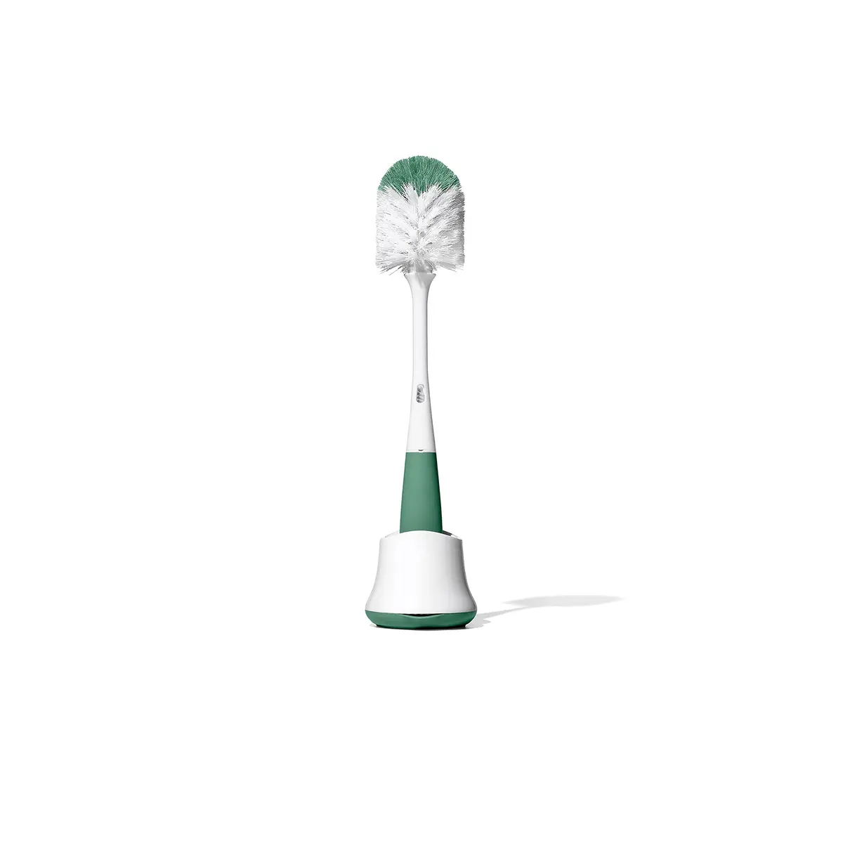 OXO Tot Bottle Brush with Nipple Cleaner and Stand, Sage | BPA-Free, Top-Rack Dishwasher Safe - main product image