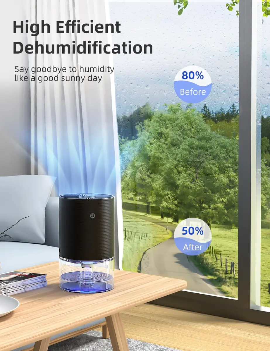 avylo Dehumidifier 25oz | Ultra Quiet, Auto-Off, Energy Saving for Bedroom & Home - view 2