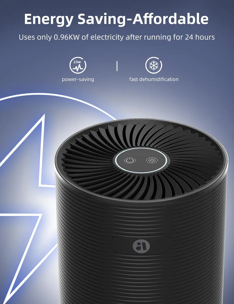 avylo Dehumidifier 25oz | Ultra Quiet, Auto-Off, Energy Saving for Bedroom & Home - view 4