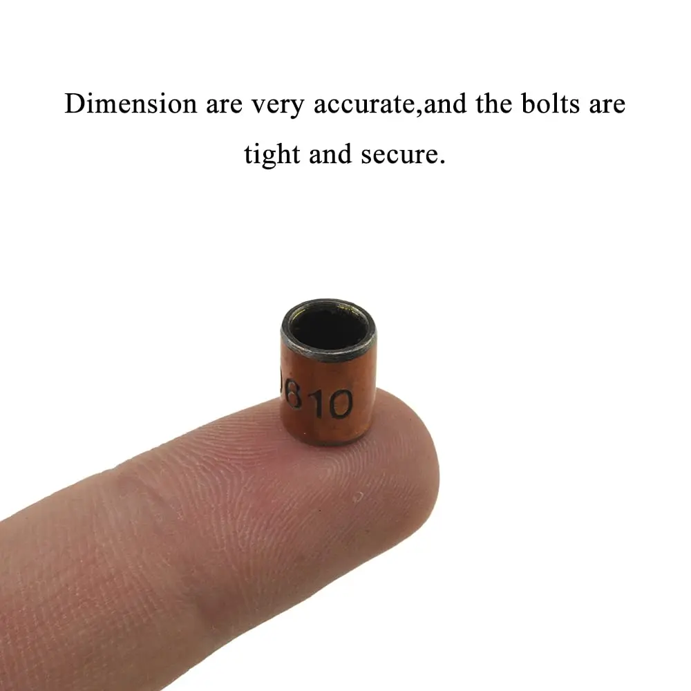 Acoeitl Steel Sleeve Bushing Bearing 6mm Bore x 8mm OD x 10mm Length | Tight, Oil-Free, No Rattle, 10Pcs - view 5