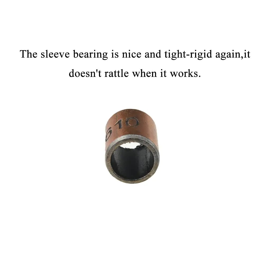 Acoeitl Steel Sleeve Bushing Bearing 6mm Bore x 8mm OD x 10mm Length | Tight, Oil-Free, No Rattle, 10Pcs - view 3
