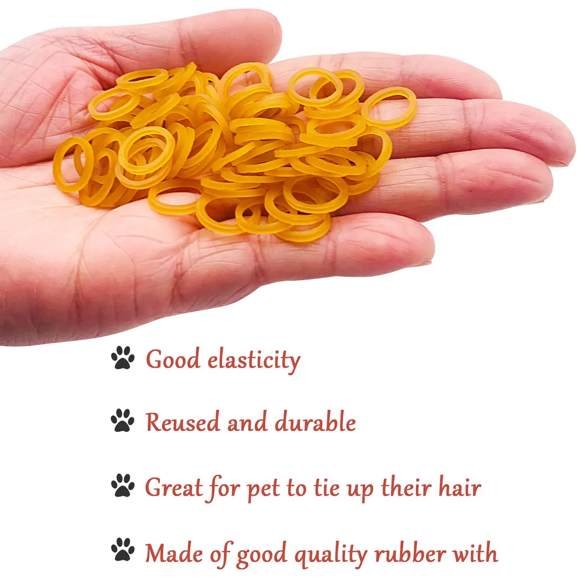PET SHOW 3000pcs (300g) Black Rubber Bands for Pet Hair Grooming | Strong Hold, 10mm Diameter - view 4