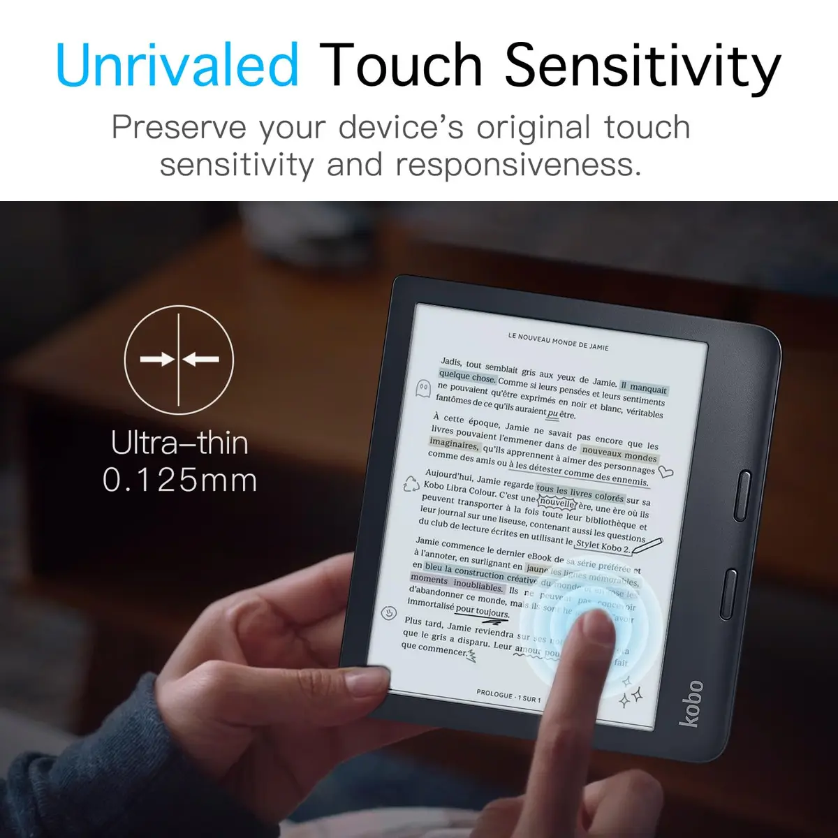 MoKo Anti-Glare Screen Protector for Kobo Libra Colour 7" 2024 / Libra 2 7" 2021 | 2-Pack Matte Finish - view 5