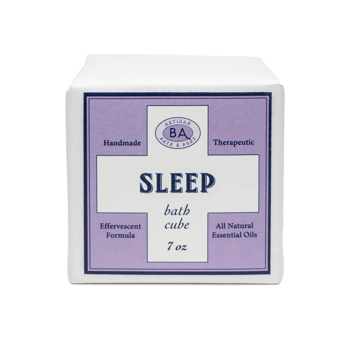 Baudelaire Sleep Bath Cube 7oz | Lavender, Chamomile, Sage Aromatherapy Relaxation - main product image