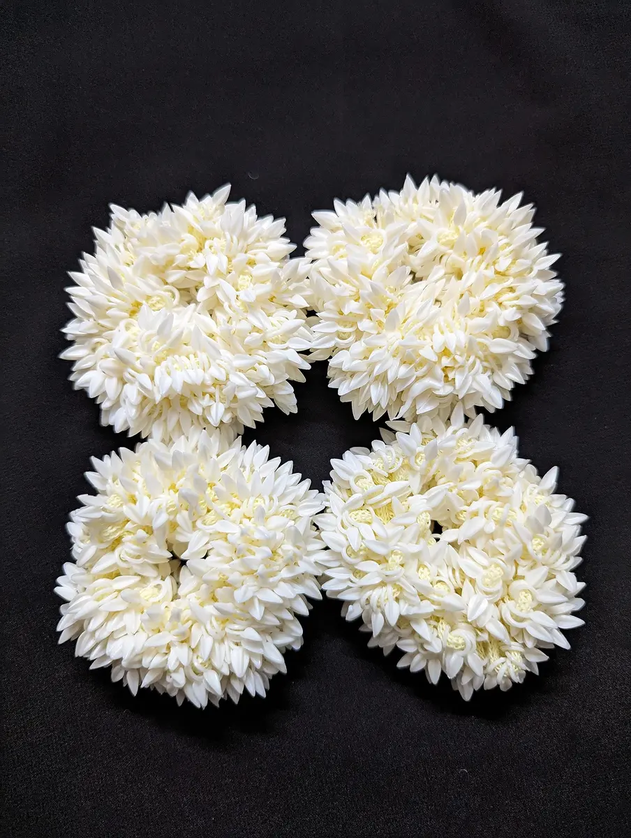 Pretty Charming Artificial Hair Gajra Bands Set of 4 | Floral Pattern - view 4