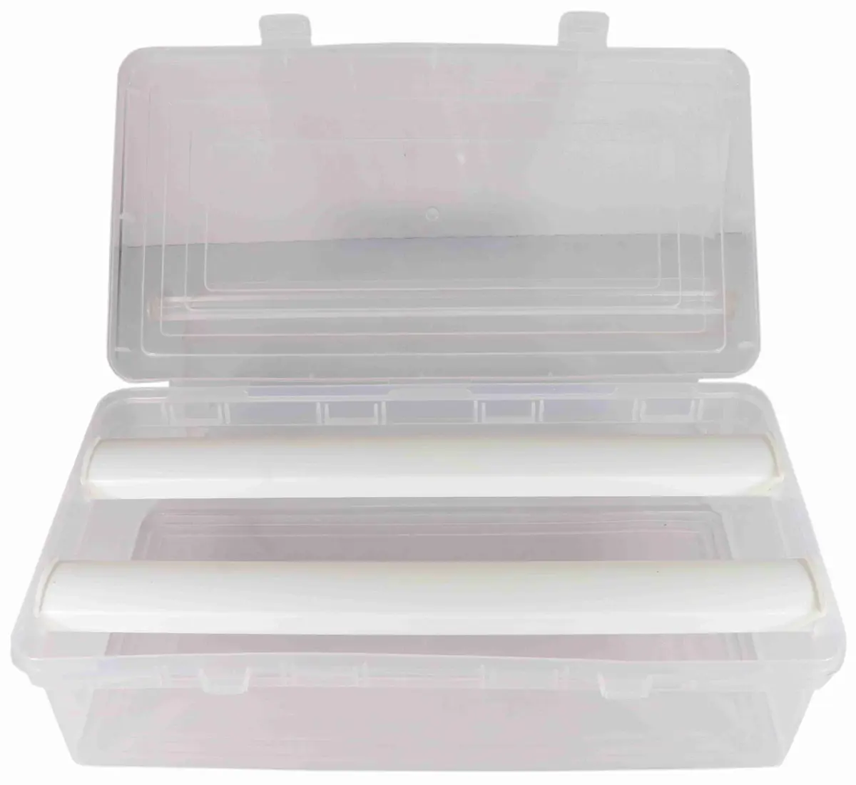 NMII Multipurpose Plastic Storage Box with 2 Adjustable Rods | 31cm x 16cm x 8.5cm - main product image