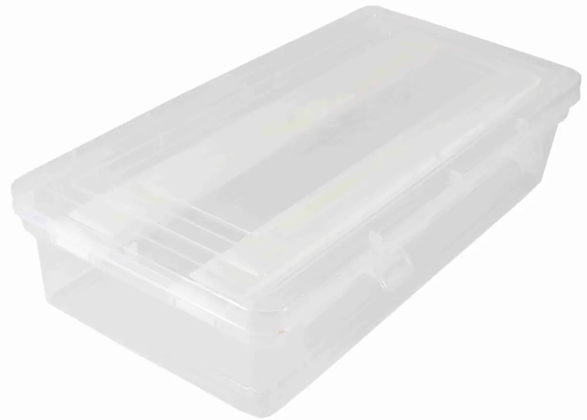 NMII Multipurpose Plastic Storage Box with 2 Adjustable Rods | 31cm x 16cm x 8.5cm - view 2