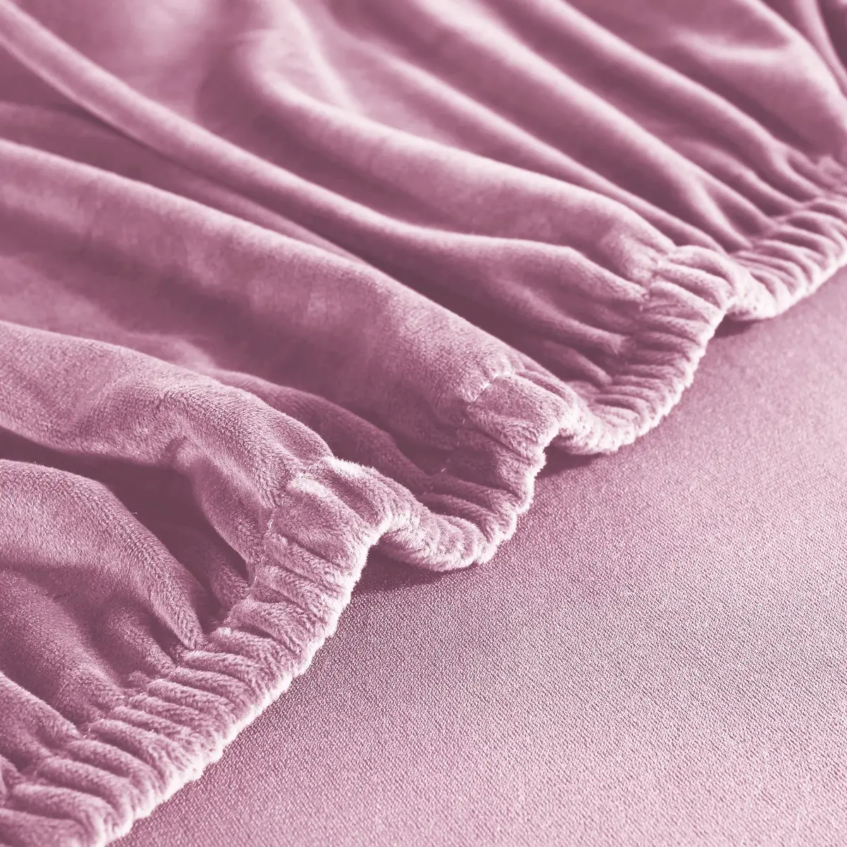 Jonuiony Wear-Resistant Universal Sofa Cover | Stretch Velvet L Shape Couch Protector (Pink) - view 7