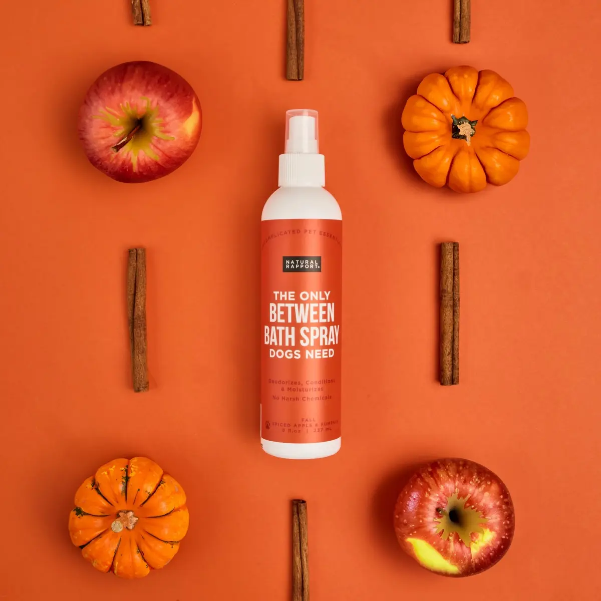Natural Rapport Dog Cologne, Spiced Apple & Pumpkin Spray, 8 oz | Deodorizing & Odor Neutralizer for Dogs - view 2