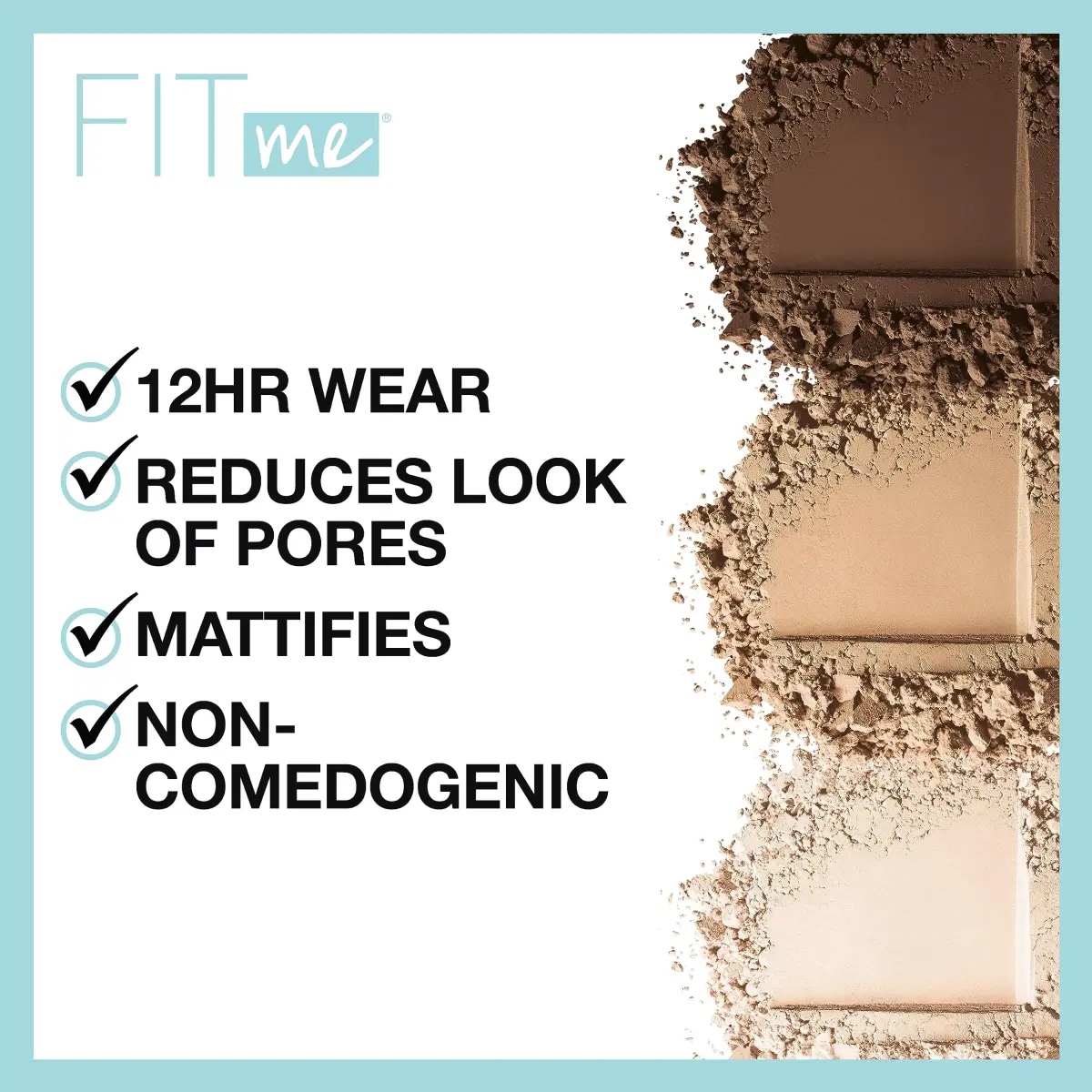 Maybelline Fit Me Matte + Poreless Powder, Warm Sun, 0.56 oz (16 g) (Pack of 2) | Shine Control & Poreless Finish - view 2