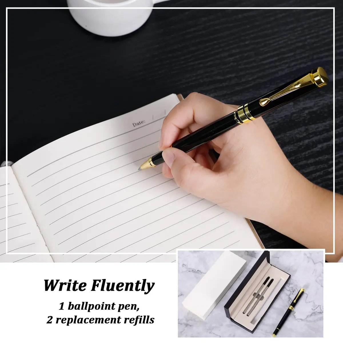 FEIDIAO Deluxe Ballpoint Pen Kit 0.5mm | Stylish Gift for Men & Women - view 5
