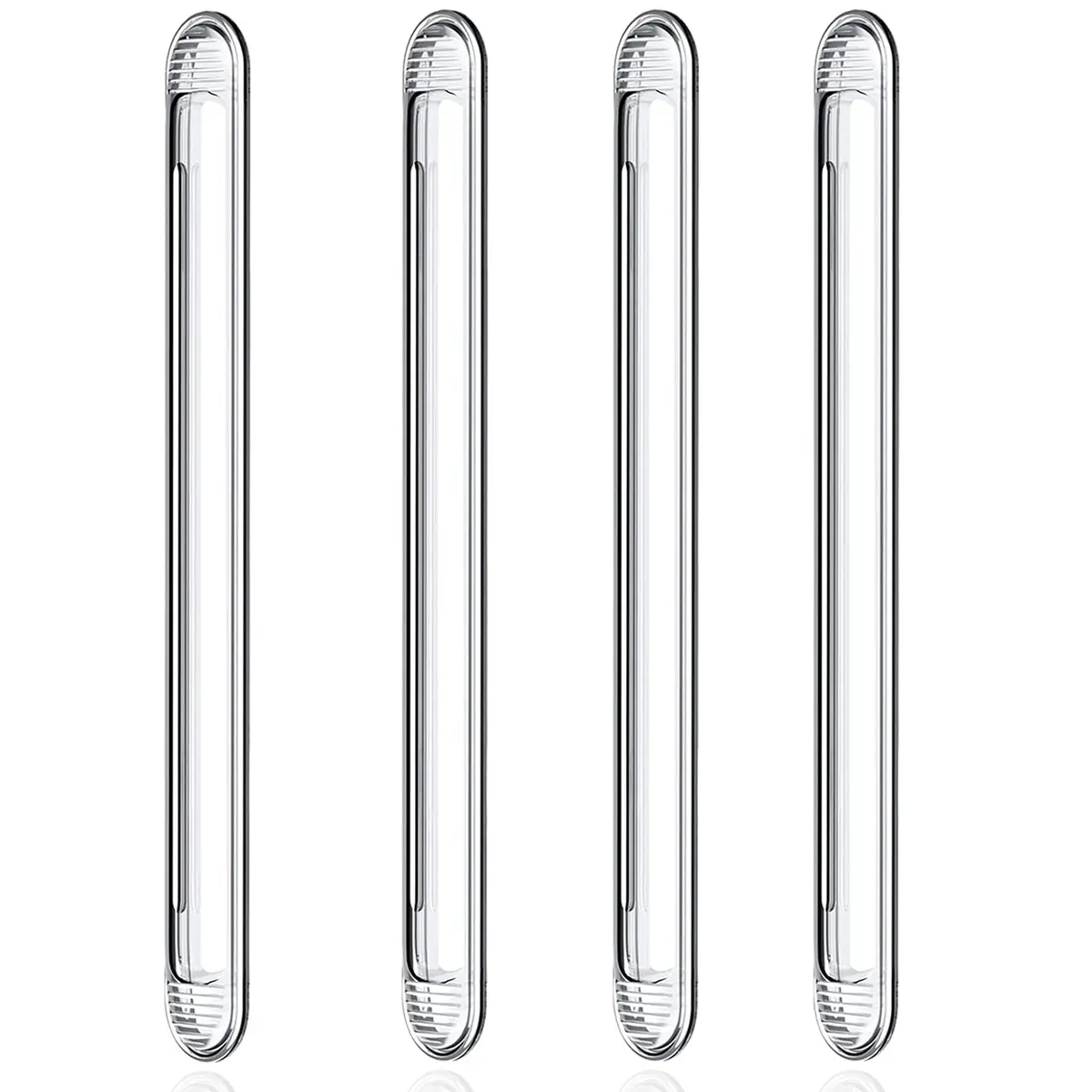 Uniticber Clear Furniture Bumpers, Adhesive Wall Pads, 4 Long | Impact-Absorbing PVC Strips for Walls & Furniture - main product image