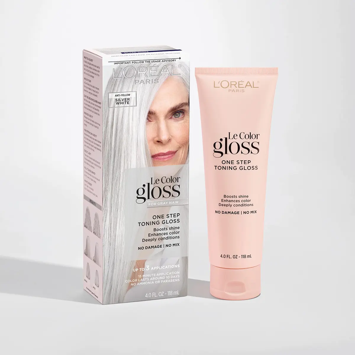 L'Oreal Paris Le Color Gloss One Step Toning Gloss 4 Fl Oz | Neutralizes Brassiness & Adds Shine - view 2