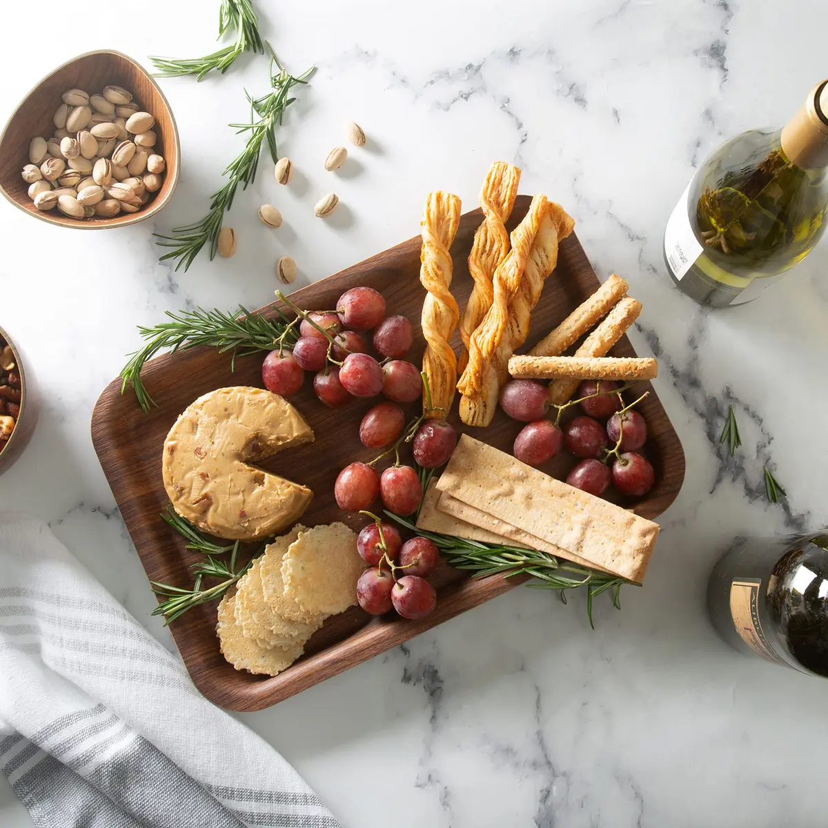 LUXE PARTY Mahogany Collection Serving Tray | Wooden Look, Dishwasher Safe, Freezer Safe, 9.5" x 13.6" - view 6