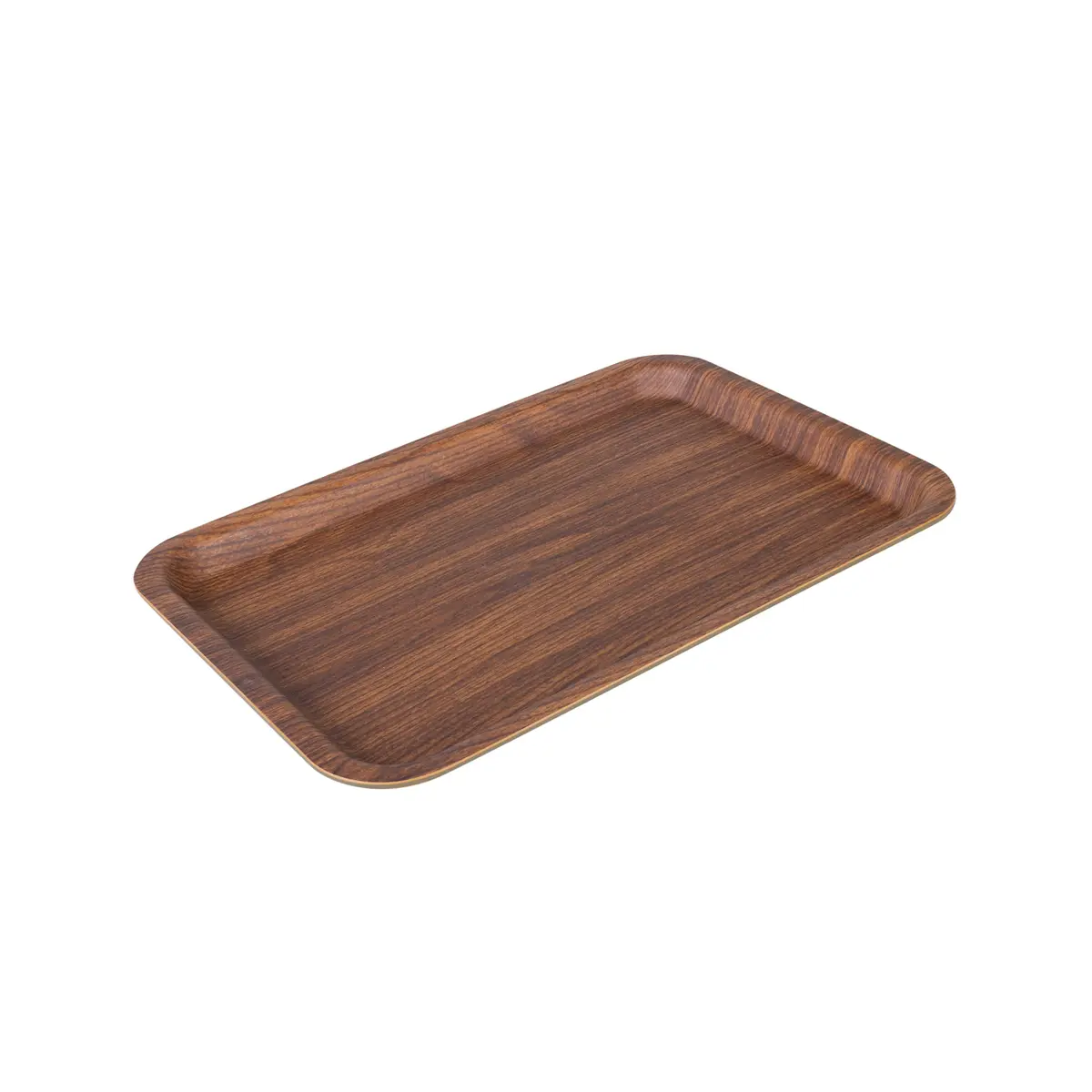 LUXE PARTY Mahogany Collection Serving Tray | Wooden Look, Dishwasher Safe, Freezer Safe, 9.5" x 13.6" - view 2