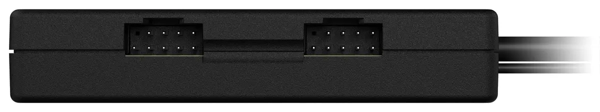 Corsair Internal 4-Port USB 2.0 Hub - 4X 9-Pin USB 2.0 Ports - Easy Magnetic Installation - Compatible with Most Intel® and AMD® Motherboards - Black - view 5