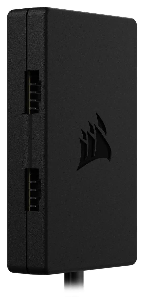 Corsair Internal 4-Port USB 2.0 Hub - 4X 9-Pin USB 2.0 Ports - Easy Magnetic Installation - Compatible with Most Intel® and AMD® Motherboards - Black - view 3