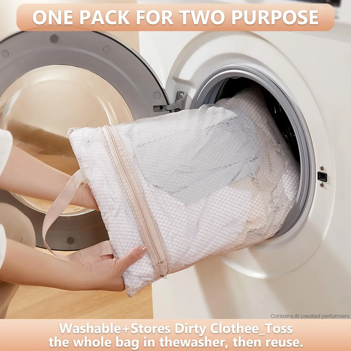 OlarHike 8 Set Packing Cubes for Travel | Durable Suitcase Organizer with Shoe & Toiletry Bag (8 Pack, Cream) - view 6