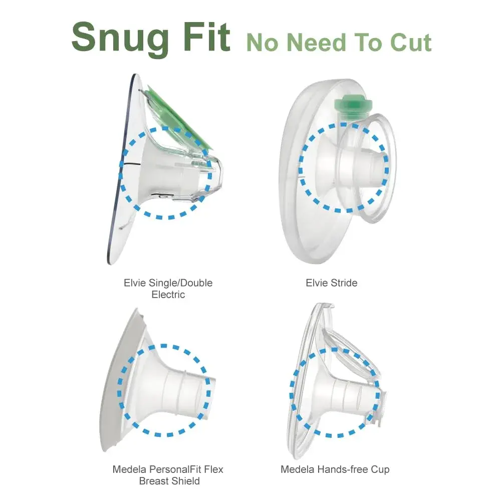 Maymom Flange Insert 19mm for 24mm Shields | BPA-Free Silicone, 2-Pack - view 7