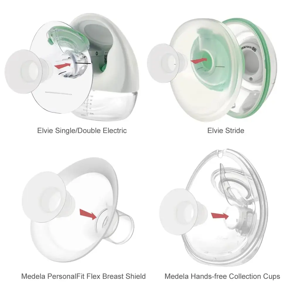 Maymom Flange Insert 19mm for 24mm Shields | BPA-Free Silicone, 2-Pack - view 8