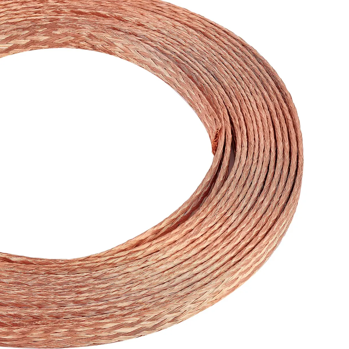 BENECREAT Flat Braided Pure Copper Wire 4m (13Ft) | 9mm Wide, 1mm Thick, 4mm² Cross-Section for Grounding & Noise Reduction - view 6
