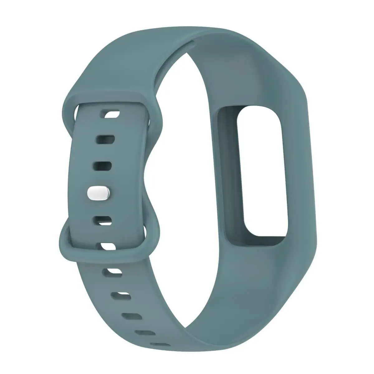 Gheper Silicone Watch Band for Fitbit Charge 6/5/4/3/3SE, Steel Blue, 156mm (6.14in) | Breathable & Durable Replacement Strap - view 5