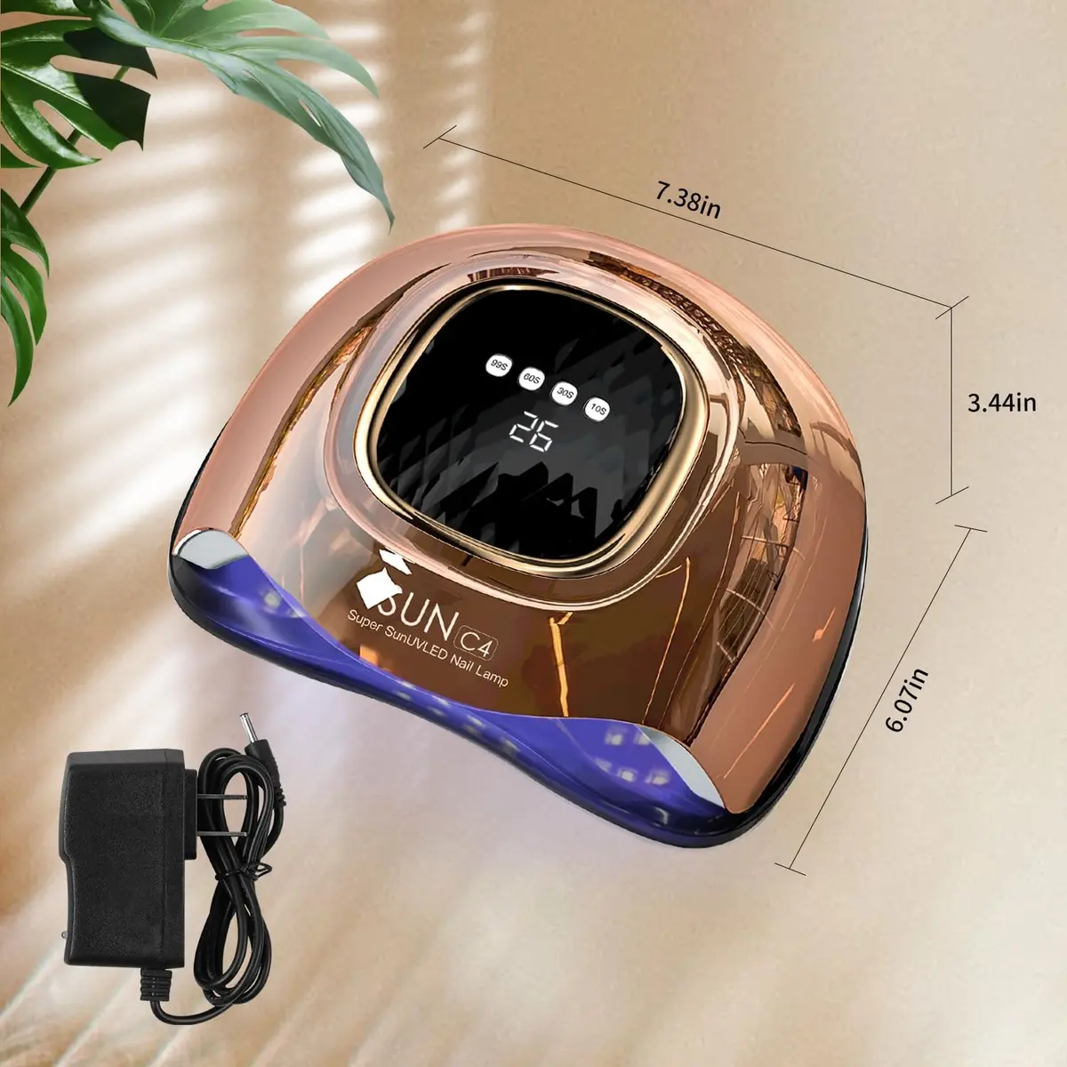 MIRAGE LAYON UV Light for Nails 288W | 4 Timer Settings, Fast 10s Drying, Professional Nail Art Accessory - view 7