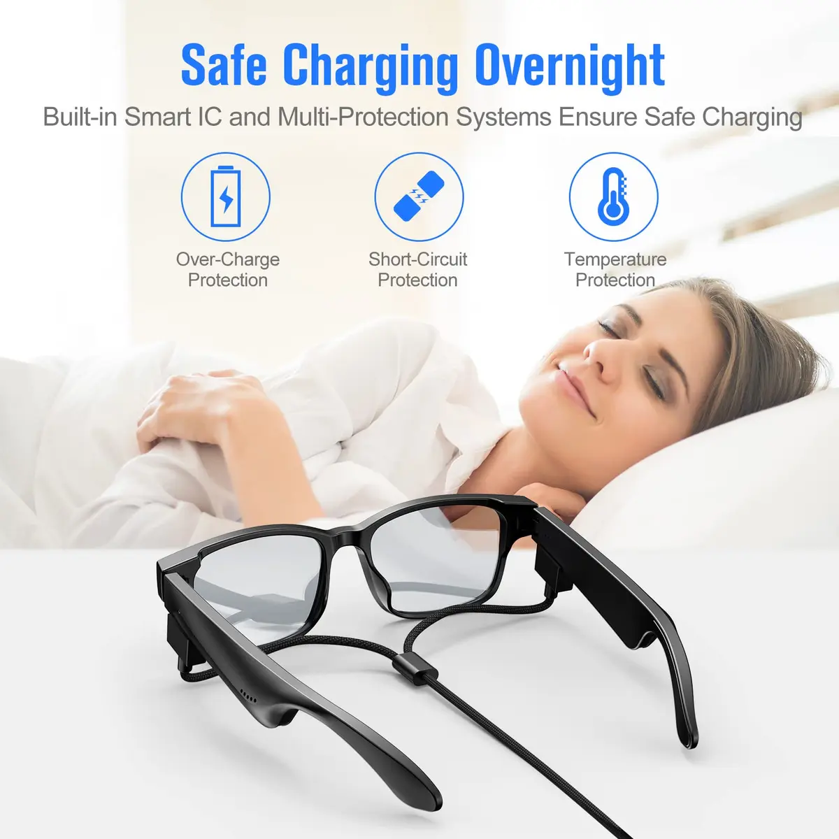Soarking Replacement Charger Cable 1.5m (5 ft) for Razer Anzu Smart Glasses - view 3