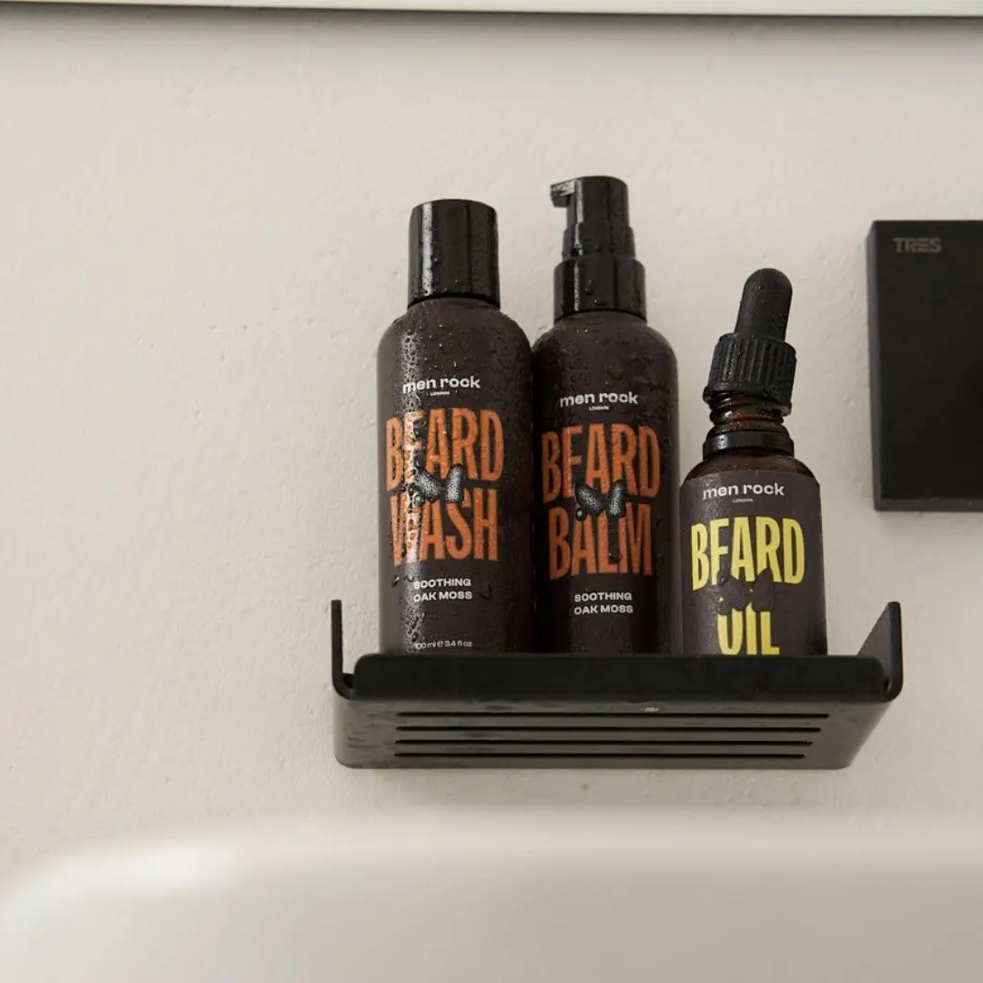 Men Rock Soothing Beard Wash - Oak Moss - Moisturizing Beard Shampoo 3.4 oz | Deep Cleansing & Hydrating - view 5