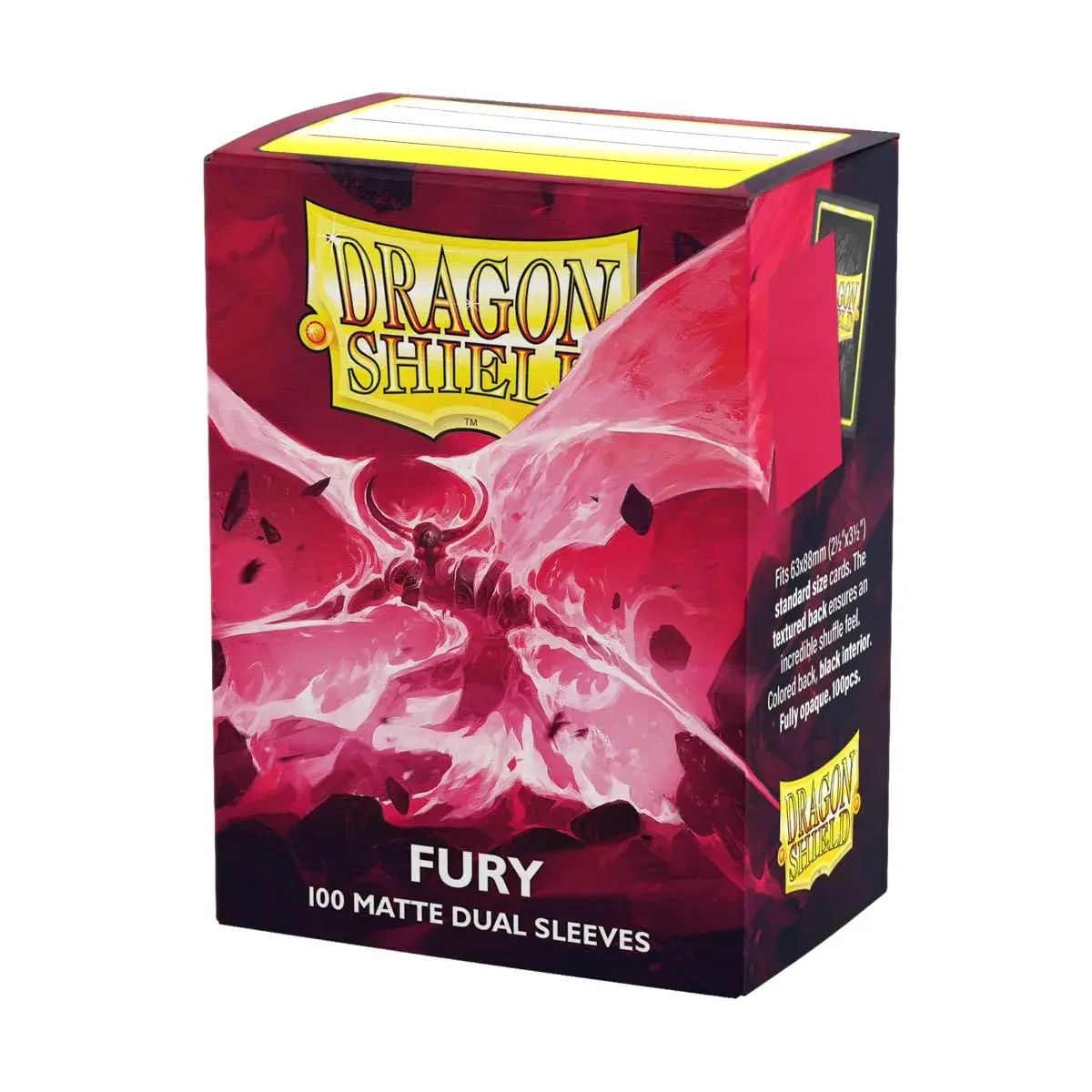 Dragon Shield Matte Dual Standard Size Card Sleeves 100 CT | Fury Color, PVC-Free Polypropylene - main product image
