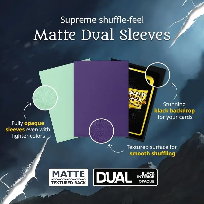 Dragon Shield Matte Dual Standard Size Card Sleeves (100 CT, Ember) | USA Imported TCG Protection - view 5