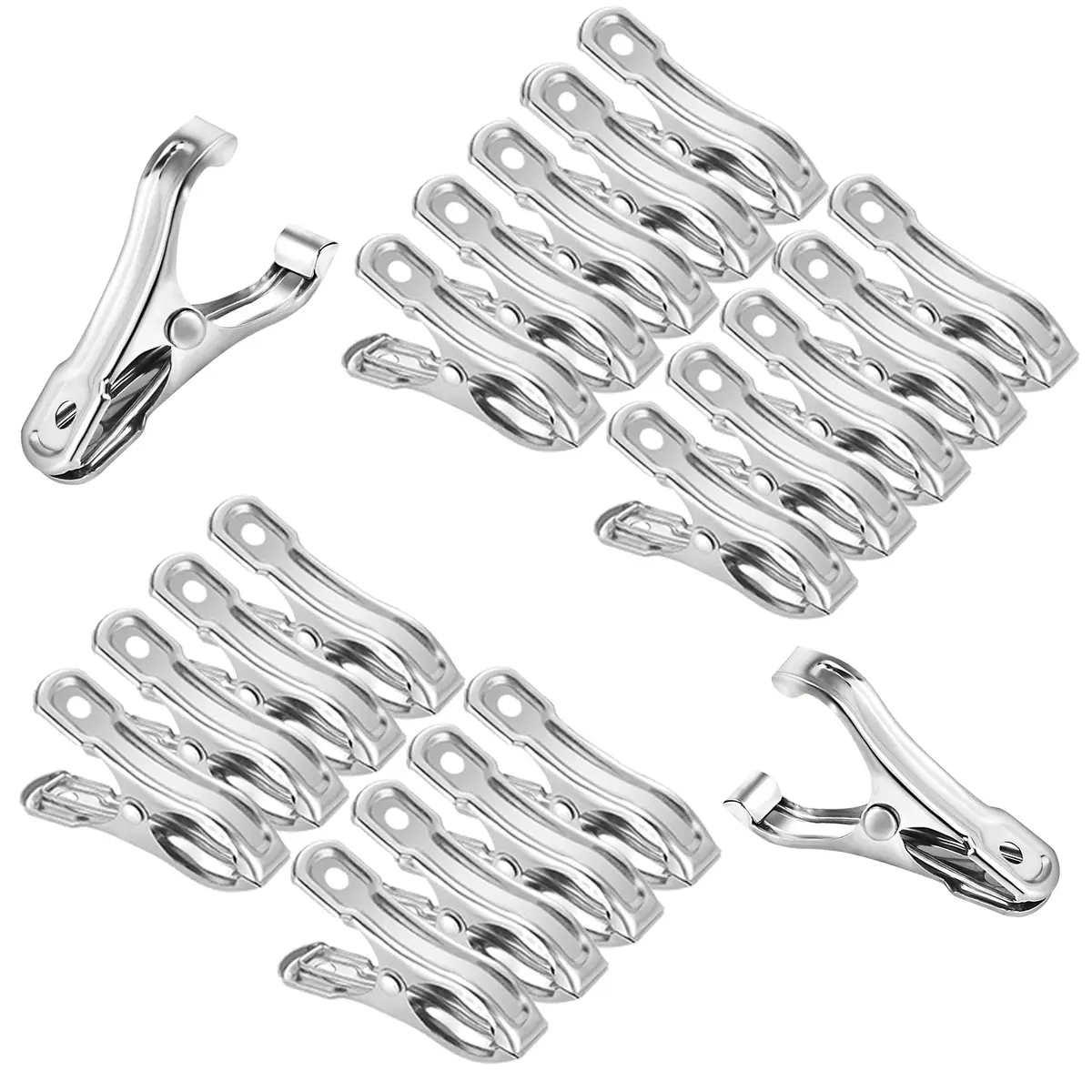 Samhopo Garden Clips 20Pcs | Metal Greenhouse Clamps for Netting & Supports in India - main product image