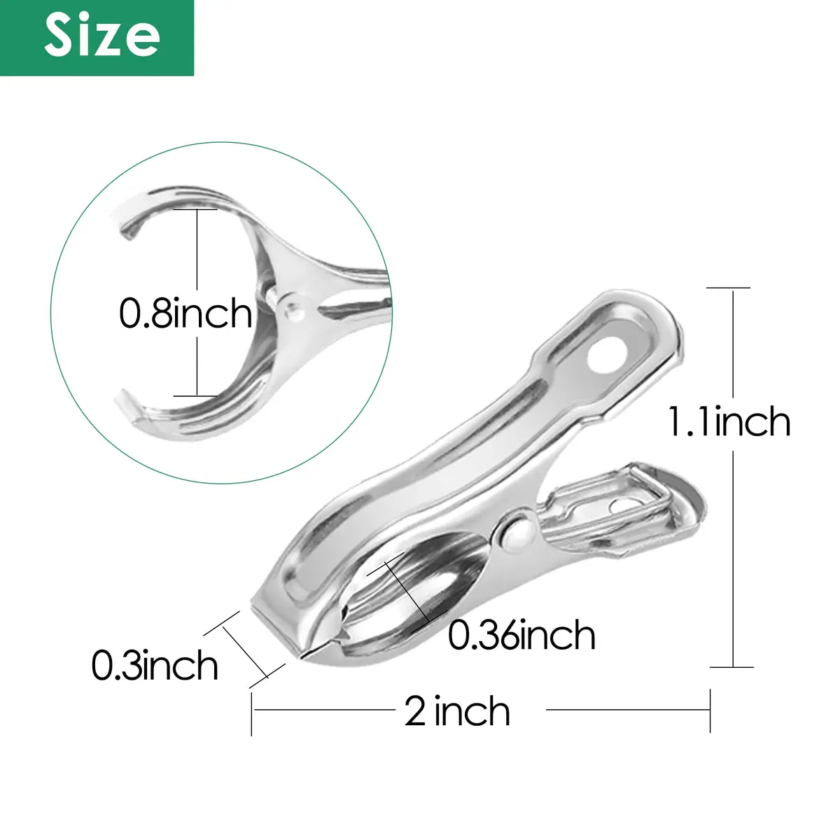 Samhopo Garden Clips 20Pcs | Metal Greenhouse Clamps for Netting & Supports in India - view 6