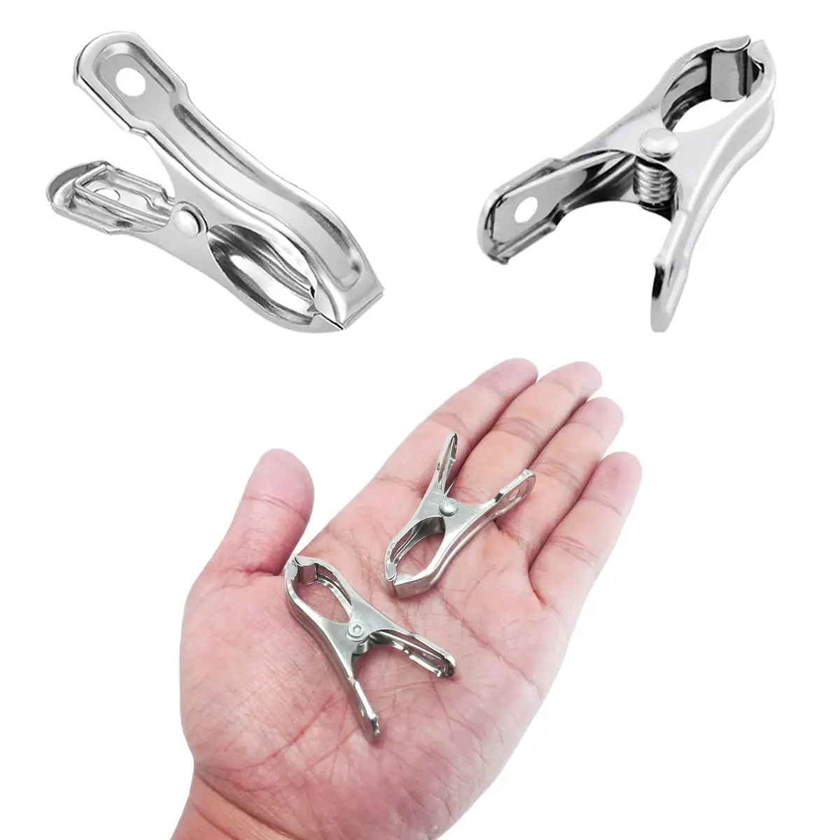 Samhopo Garden Clips 20Pcs | Metal Greenhouse Clamps for Netting & Supports in India - view 8