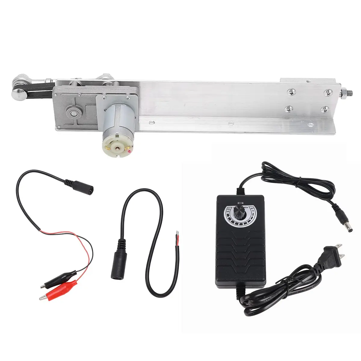 FTVOGUE Cycling Reciprocating Linear Actuator Motor 24V 315cm Stroke | Aluminum Alloy, US Plug, 210rpm - main product image