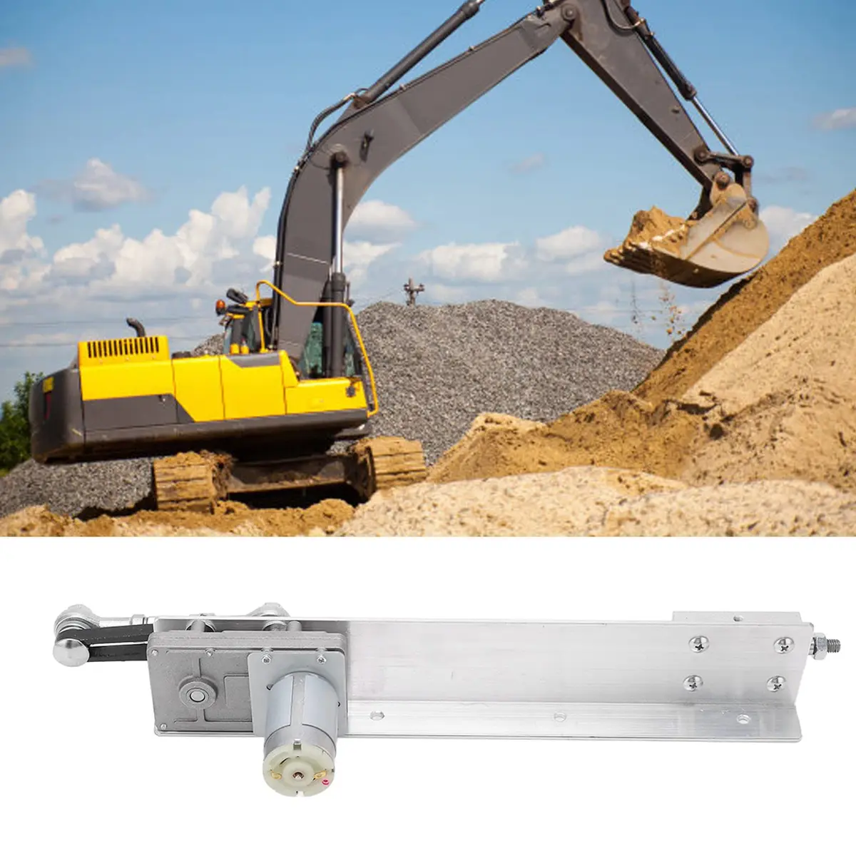 FTVOGUE Cycling Reciprocating Linear Actuator Motor 24V 315cm Stroke | Aluminum Alloy, US Plug, 210rpm - view 2