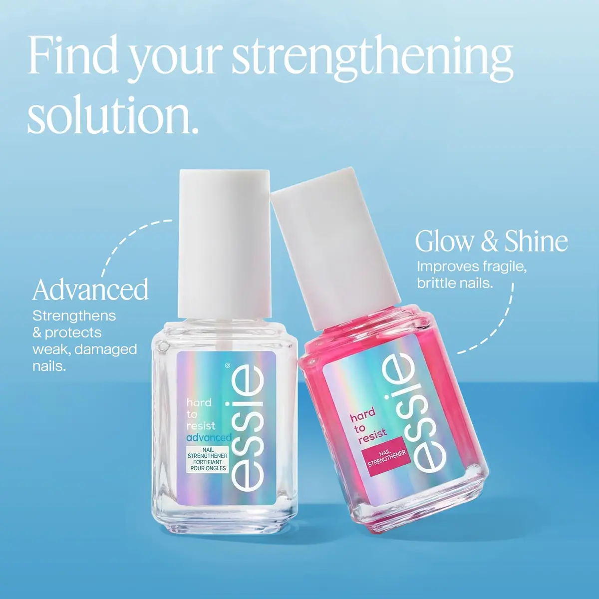 essie Hard To Resist Advanced Nail Strengthener Treatment 0.46 fl oz (13.6ml) | Clinically Tested Vegan Formula - view 7